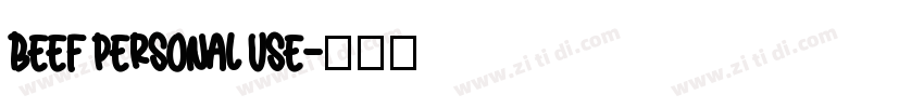 beef personal use字体转换